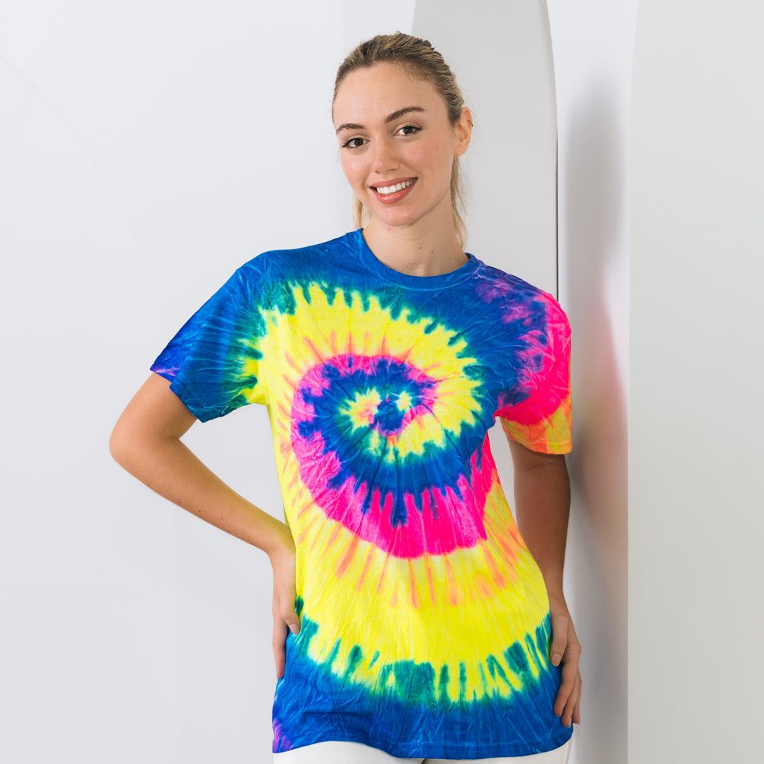 Colortone The Spiral Tie Dye Tee | Adults Rainbow Shirts & Tops