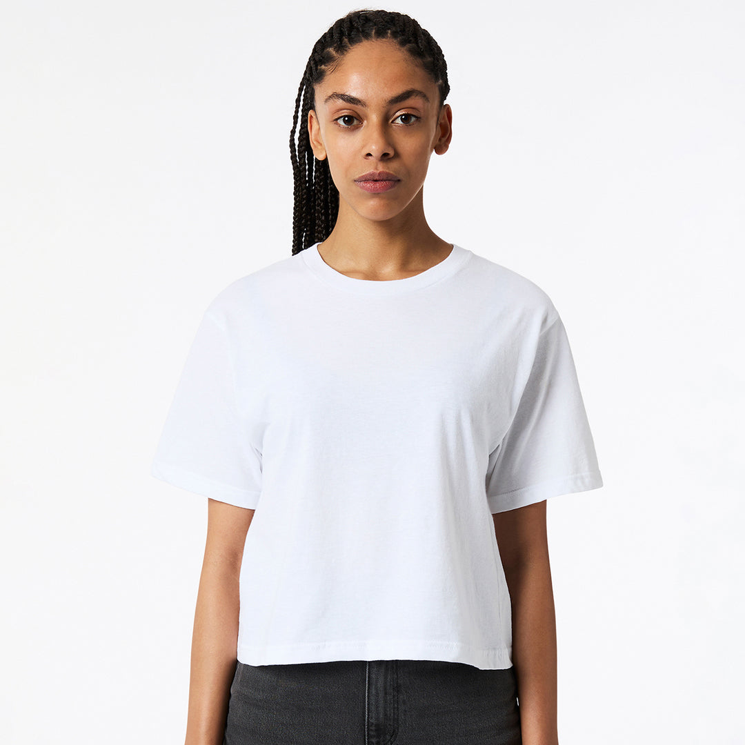 American Apparel The Boxy Tee Shirt | Ladies White Shirts & Tops