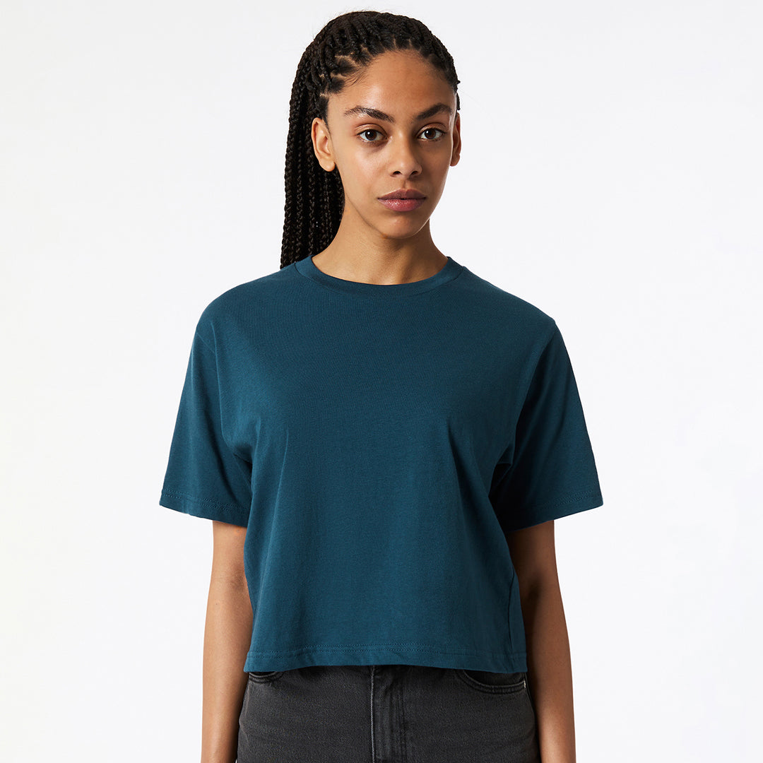 American Apparel The Boxy Tee Shirt | Ladies Sea Blue Shirts & Tops