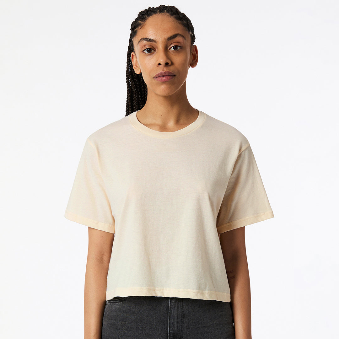 American Apparel The Boxy Tee Shirt | Ladies Cream Shirts & Tops