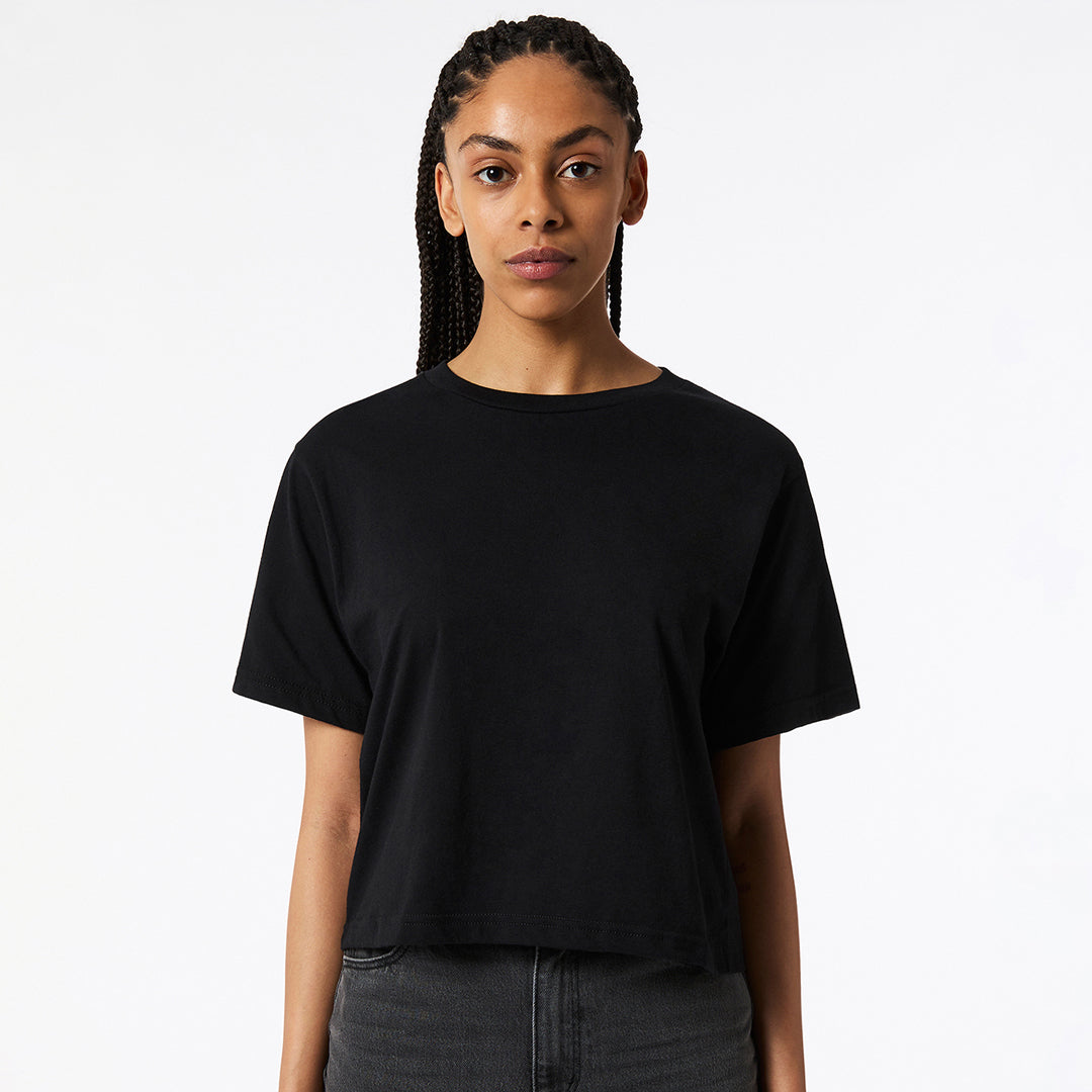 American Apparel The Boxy Tee Shirt | Ladies Black Shirts & Tops