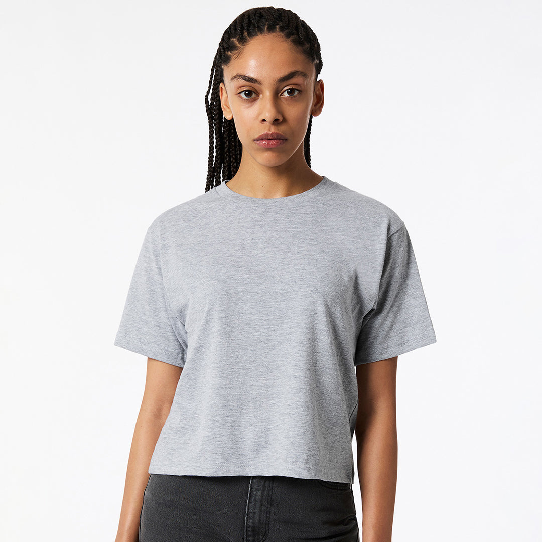 American Apparel The Boxy Tee Shirt | Ladies Grey Marle Shirts & Tops