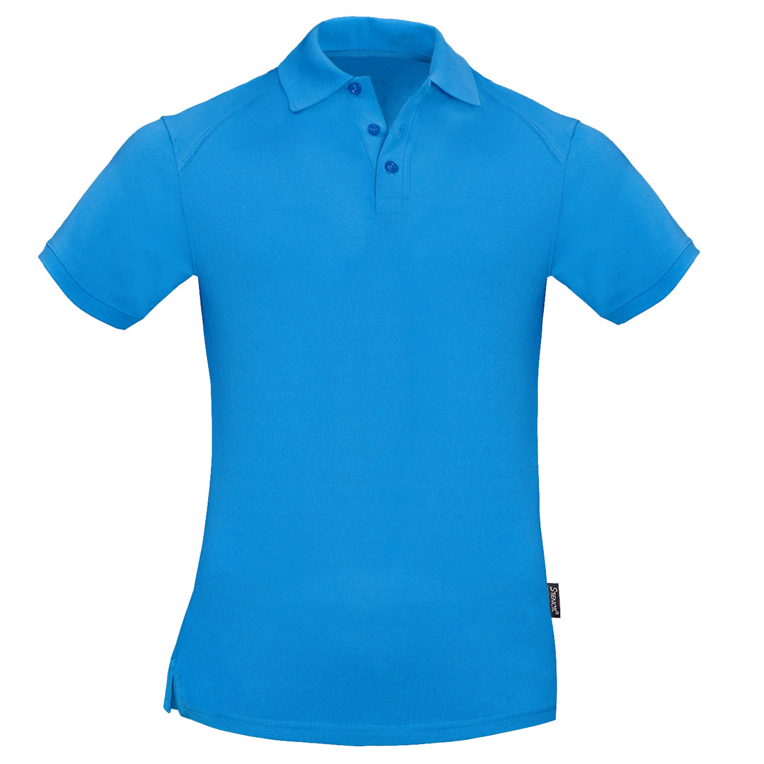 Stencil The Sorona Polo | Mens | Short Sleeve Ocean Blue Shirts & Tops