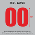 House of Uniforms Sports Numbers Red Branding