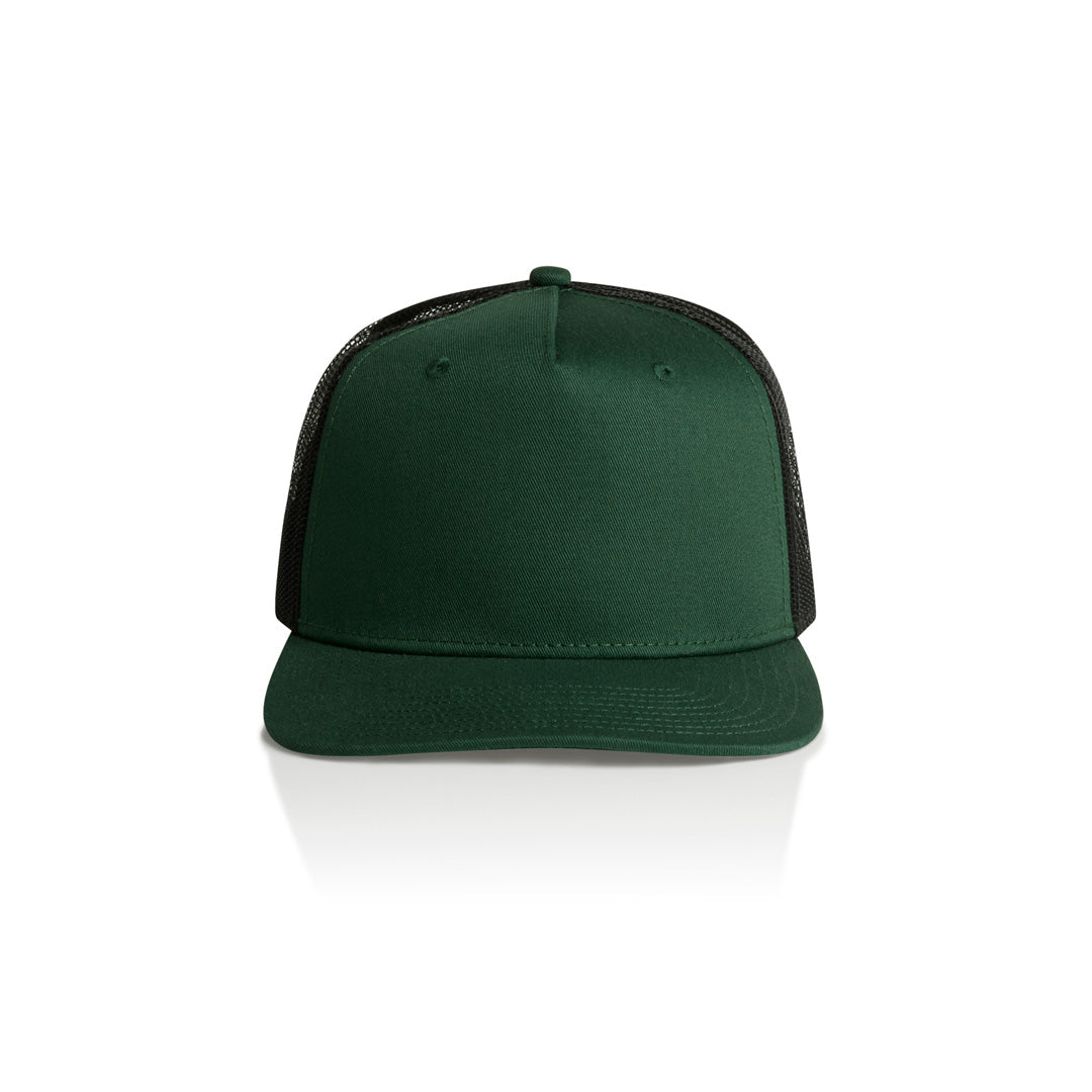AS Colour The Stock Contrast Trucker Cap Forest/Black Headwear