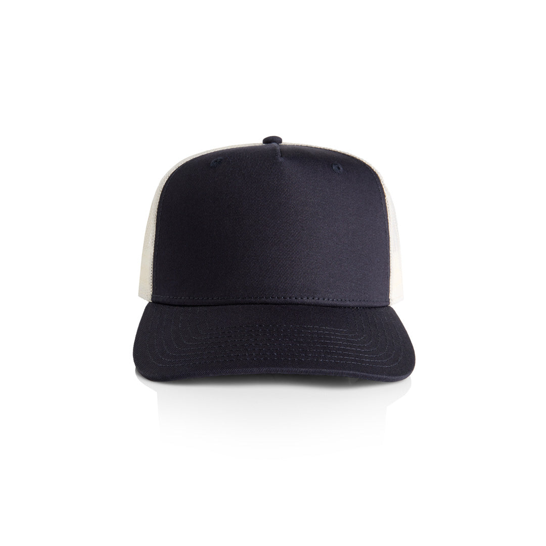 AS Colour The Stock Contrast Trucker Cap Navy/Ecru Headwear
