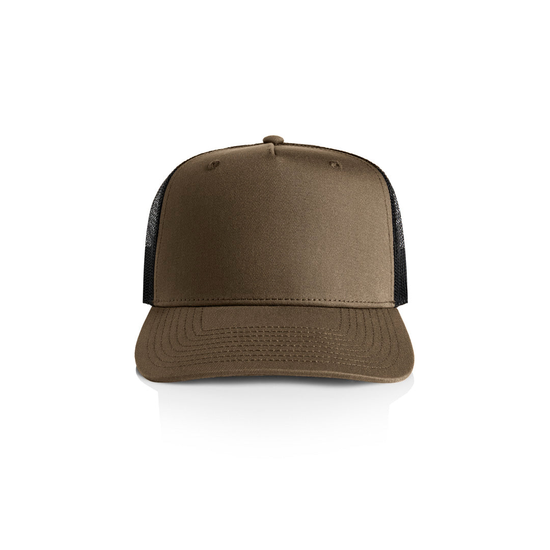 AS Colour The Stock Contrast Trucker Cap Walnut/Black Headwear