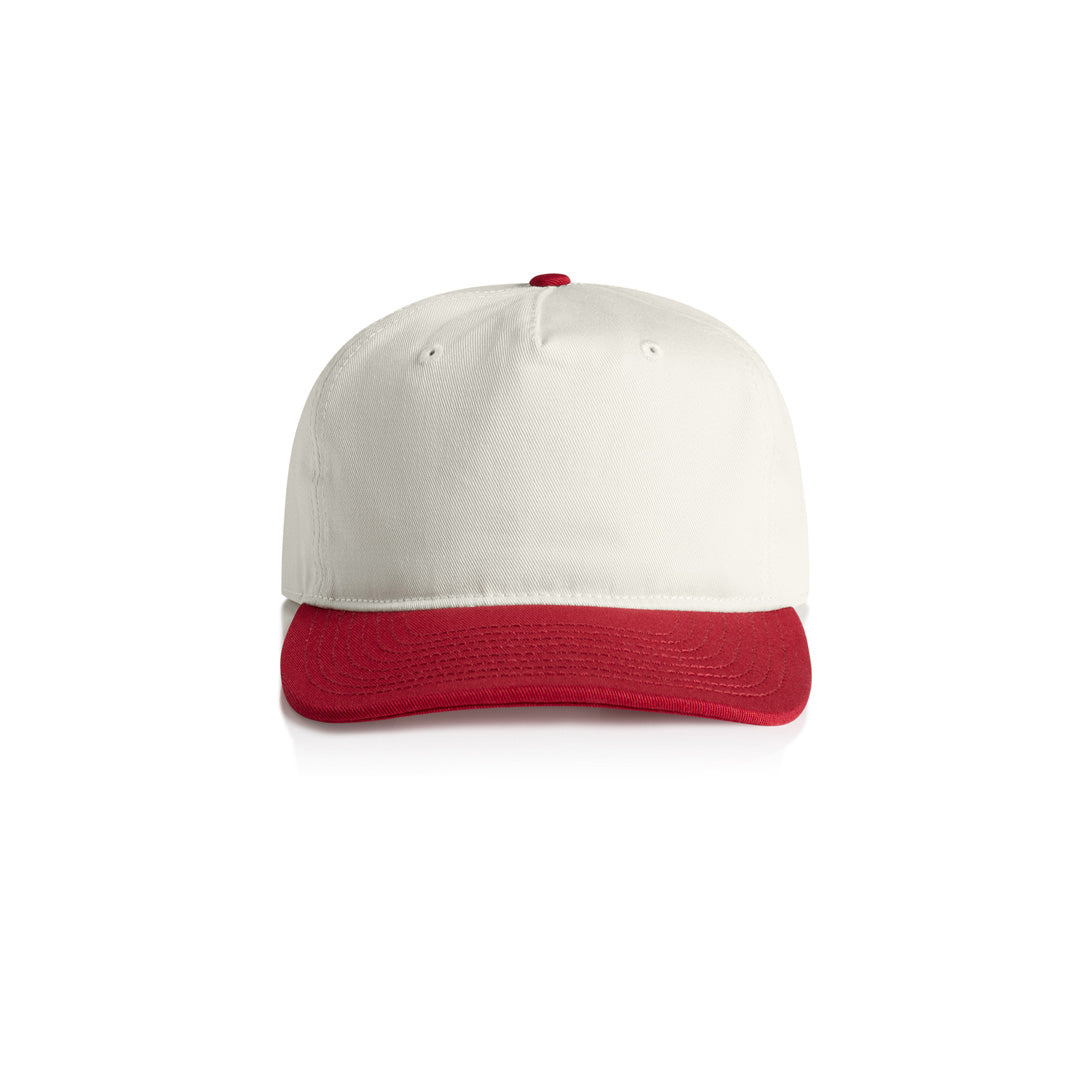 AS Colour The Class Two Tone Cap Natural/Cardinal Headwear