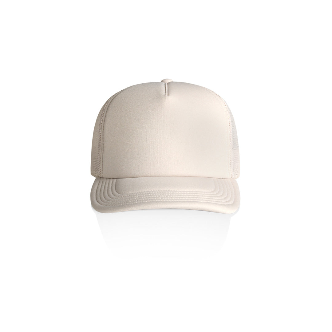 AS Colour The Frame Foam Trucker Cap | Adults Bone Headwear