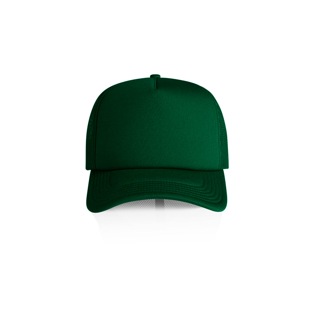 AS Colour The Frame Foam Trucker Cap | Adults Forest Green Headwear