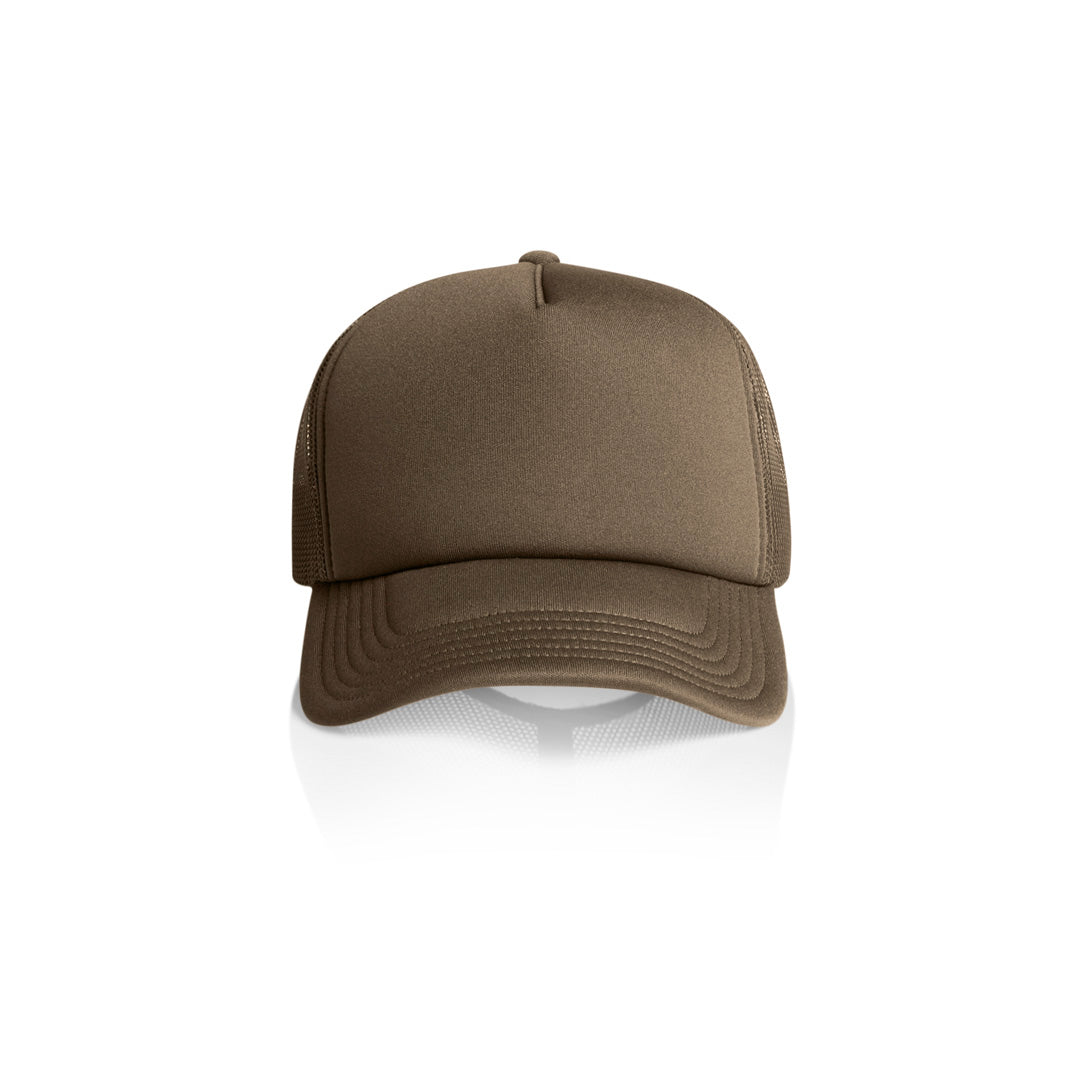 AS Colour The Frame Foam Trucker Cap | Adults Walnut Headwear