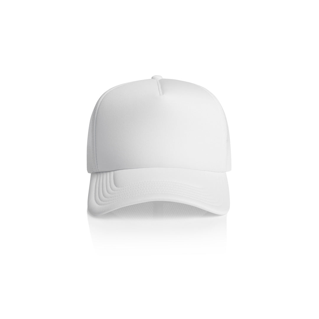 AS Colour The Frame Foam Trucker Cap | Adults White Headwear