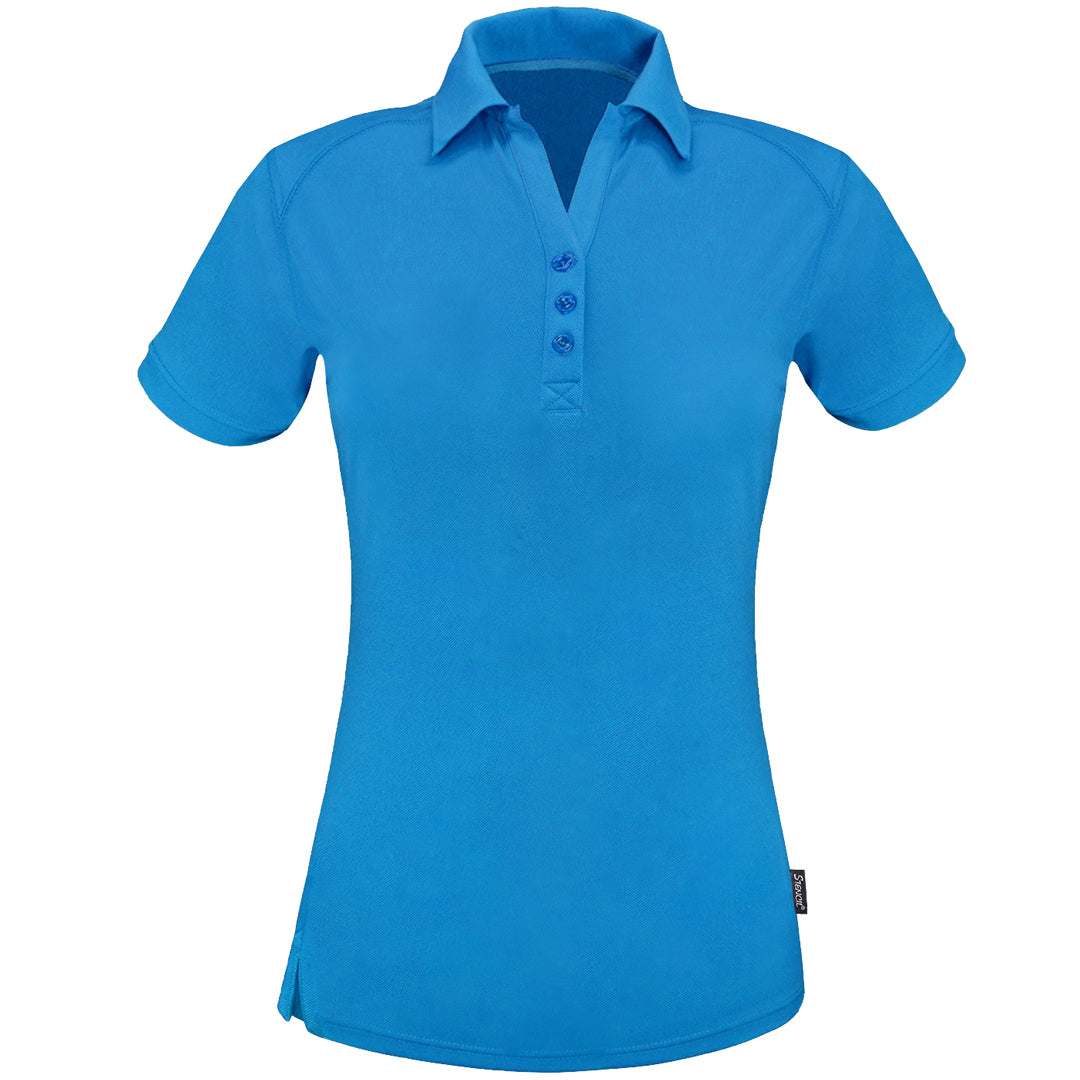 Stencil The Sorona Polo | Ladies | Short Sleeve Ocean Blue Shirts & Tops