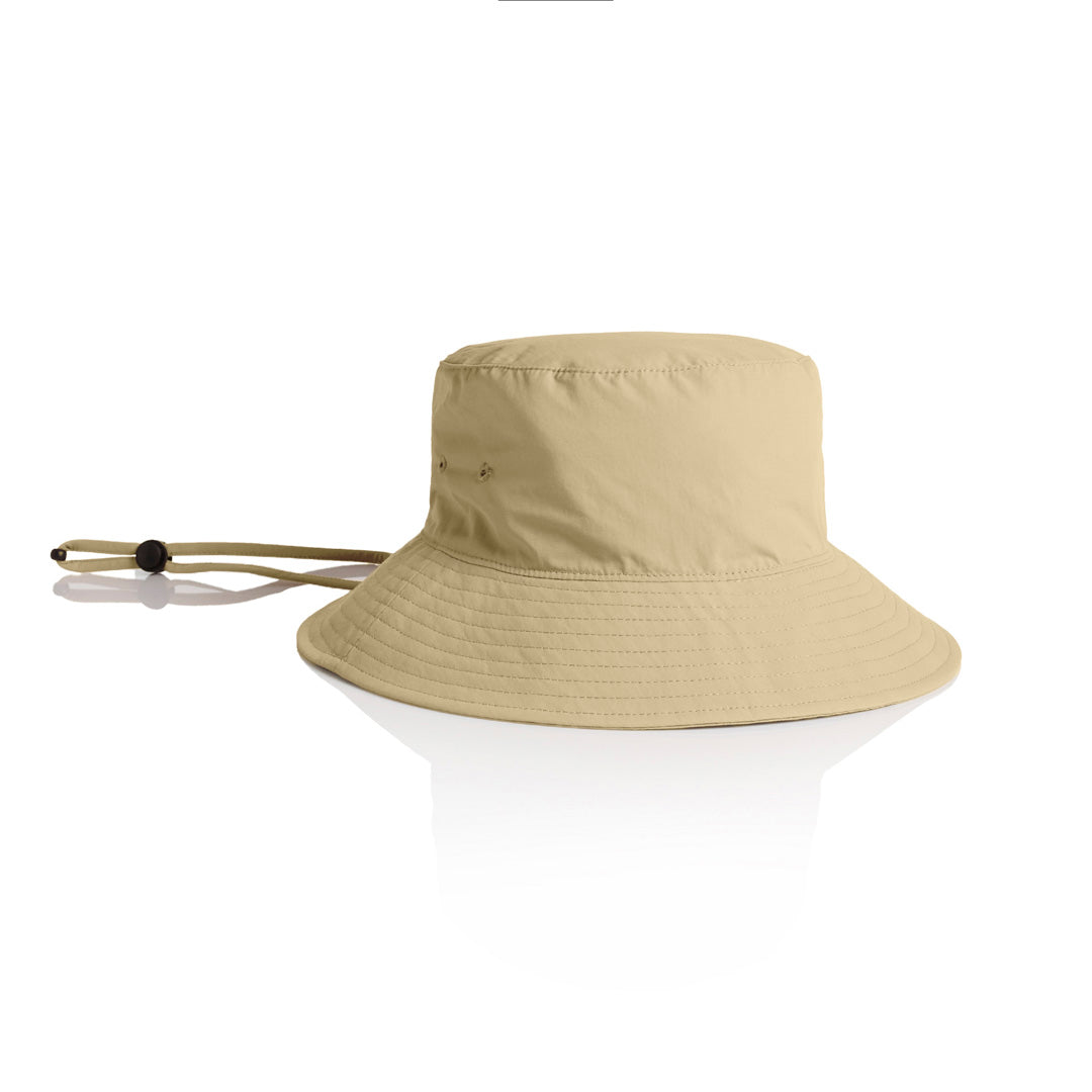 AS Colour The Nylon Wide Brim Bucket Hat Khaki-as Headwear