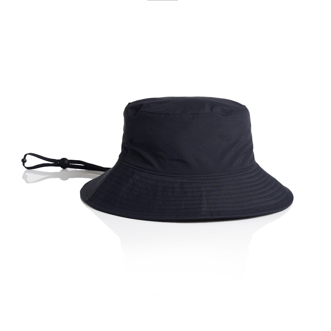 AS Colour The Nylon Wide Brim Bucket Hat Navy Headwear