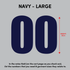 House of Uniforms Sports Numbers Navy Branding