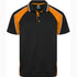 Aussie Pacific The Panorama Polo | Mens | Short Sleeve Black/Orange/White Shirts & Tops