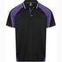 Aussie Pacific The Panorama Polo | Mens | Short Sleeve Black/Purple/White Shirts & Tops