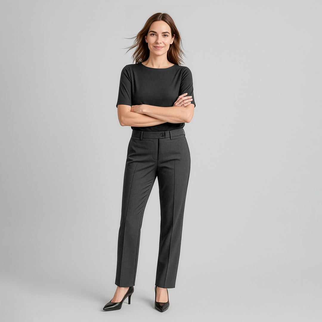 Biz Corporates The Cool Wool Relaxed Pant | Ladies Pants