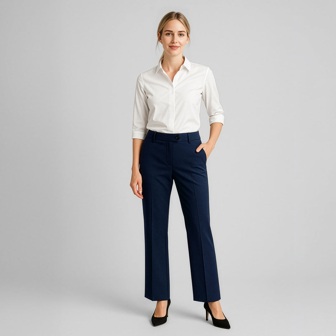 Biz Corporates The Cool Wool Adjustable Pant | Ladies Pants