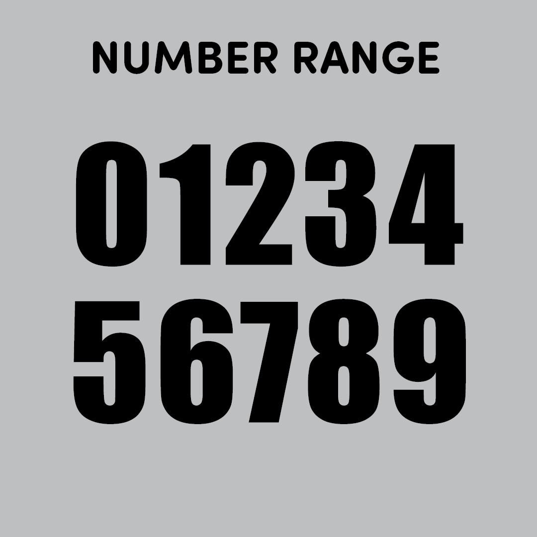 House of Uniforms Sports Numbers Branding