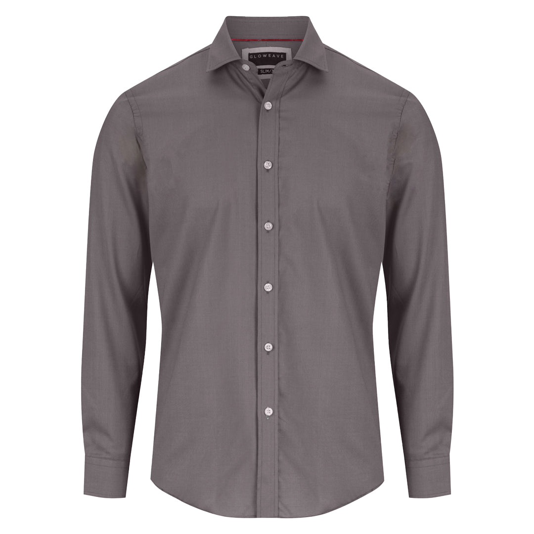 Gloweave The Balmoral Slim Fit Shirt | Mens | Long Sleeve Charcoal Shirts & Tops