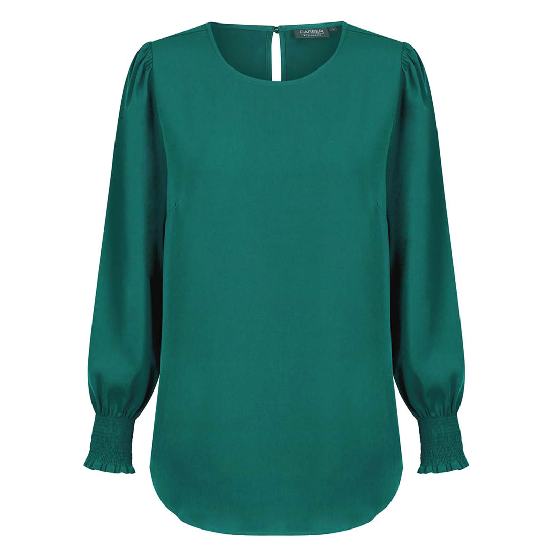 Gloweave The Freya | Ladies | Long Sleeve Emerald Mid Shirts & Tops