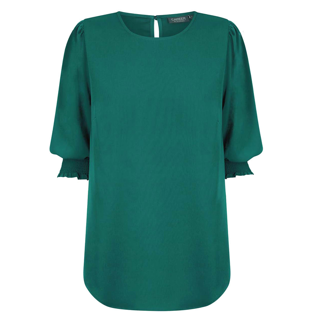 Gloweave The Lola Top | Ladies | Half Sleeve Emerald Mid Shirts & Tops