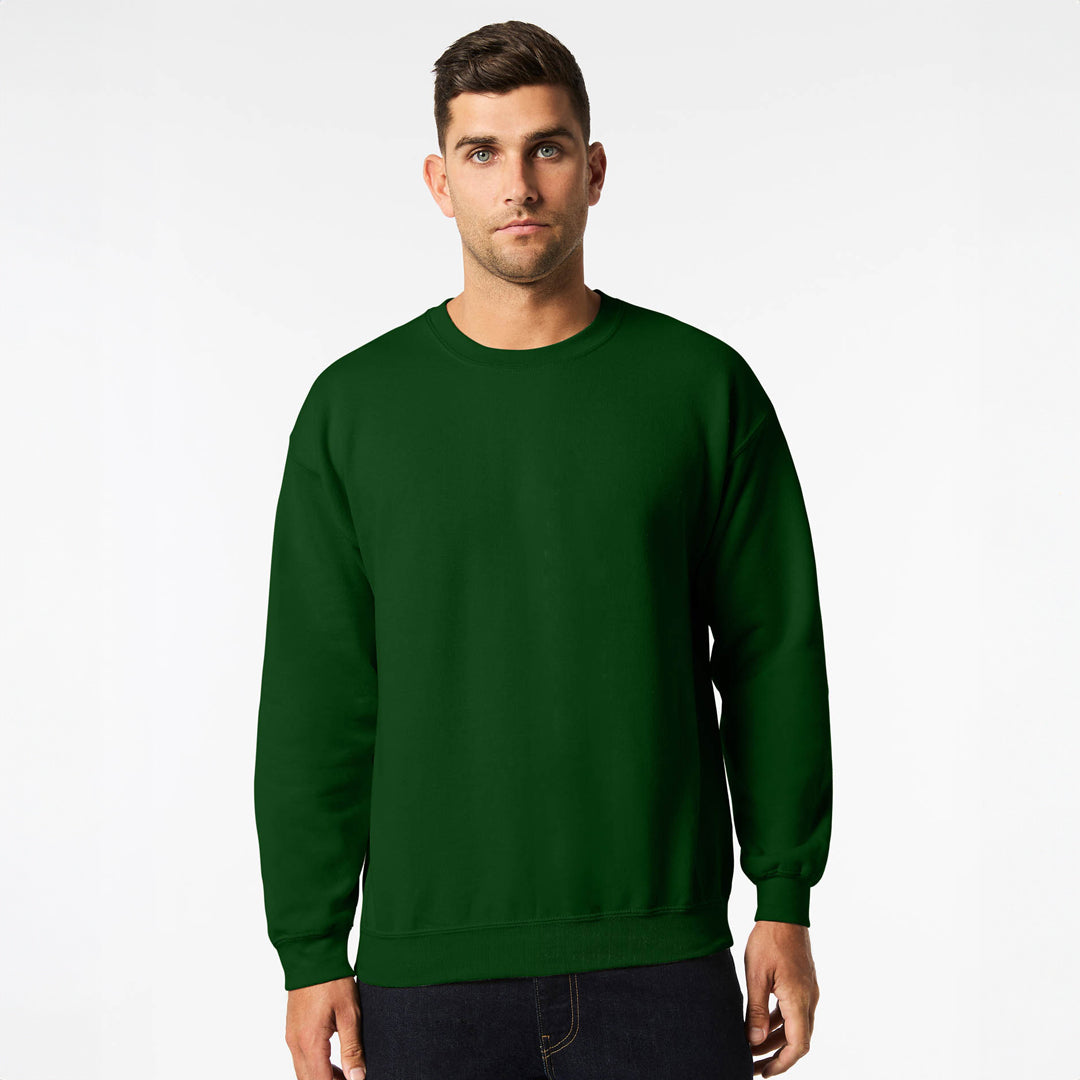 Gildan The Heavy Blend Crewneck Sweatshirt | Adults Forest Green Shirts & Tops