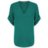 Gloweave The Reese V Neck Top | Ladies | Short Sleeve Emerald Mid Shirts & Tops