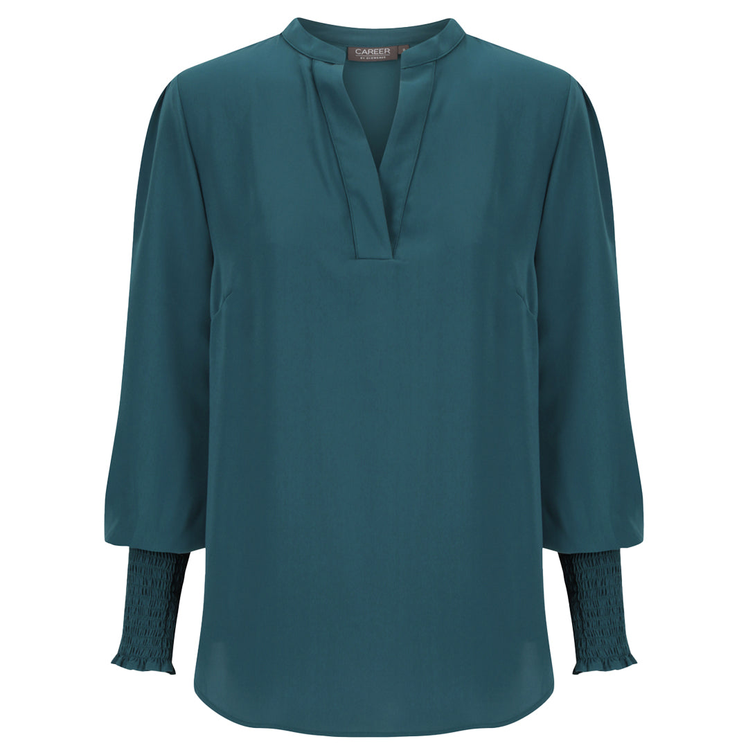 Gloweave The Marni Top | Ladies Peacock Shirts & Tops