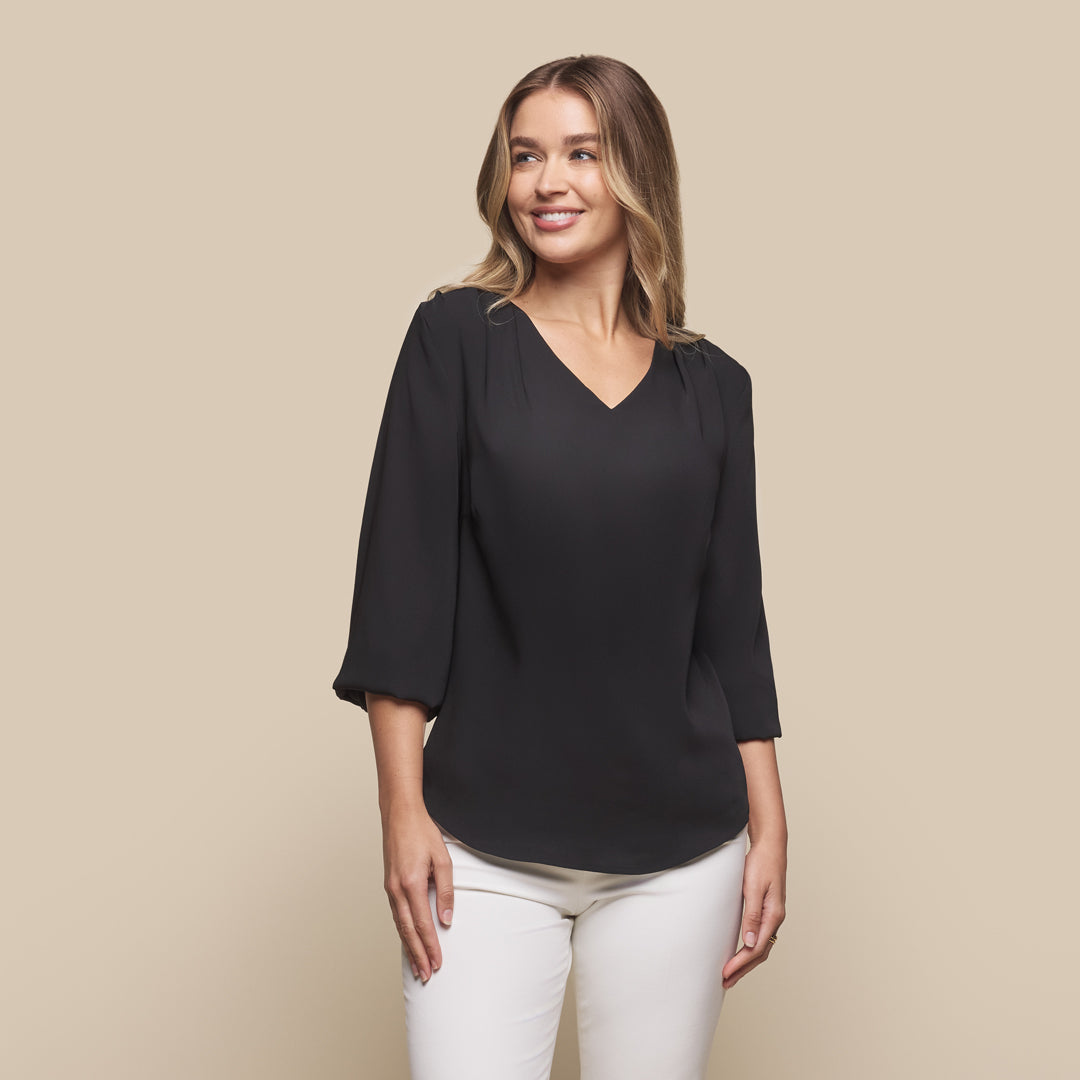 Gloweave The Cali V Neck Top | Ladies Shirts & Tops