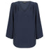 Gloweave The Cali V Neck Top | Ladies Navy Shirts & Tops