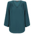 Gloweave The Cali V Neck Top | Ladies Peacock Shirts & Tops