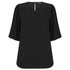 Gloweave The Poppy Puff Sleeve Top | Ladies Black Shirts & Tops