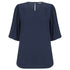 Gloweave The Poppy Puff Sleeve Top | Ladies Navy Shirts & Tops