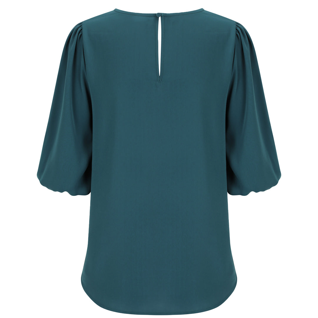 Gloweave The Poppy Puff Sleeve Top | Ladies Shirts & Tops