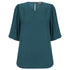 Gloweave The Poppy Puff Sleeve Top | Ladies Peacock Shirts & Tops