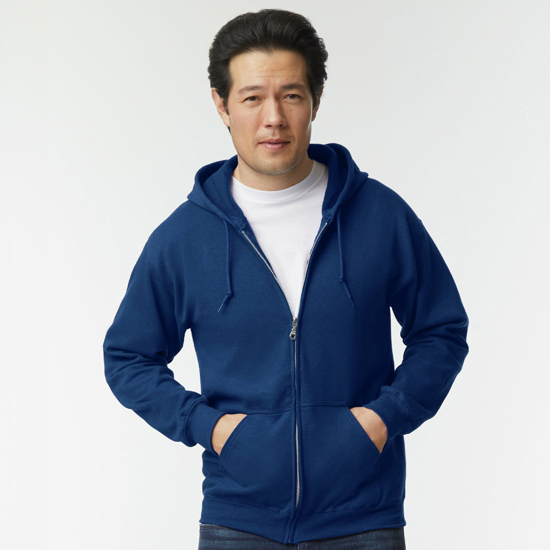 Gildan The Heavy Blend Full Zip Hoodie | Adults Navy Shirts & Tops