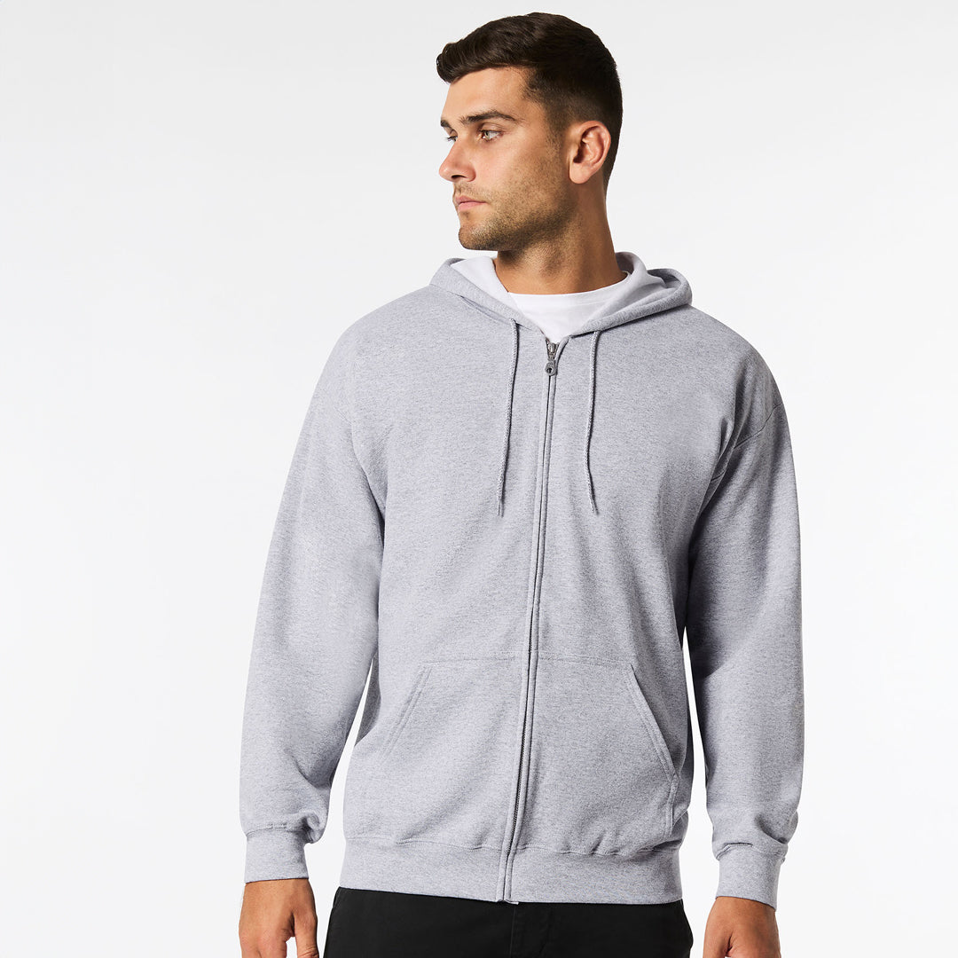 Gildan The Heavy Blend Full Zip Hoodie | Adults Sport Grey Shirts & Tops