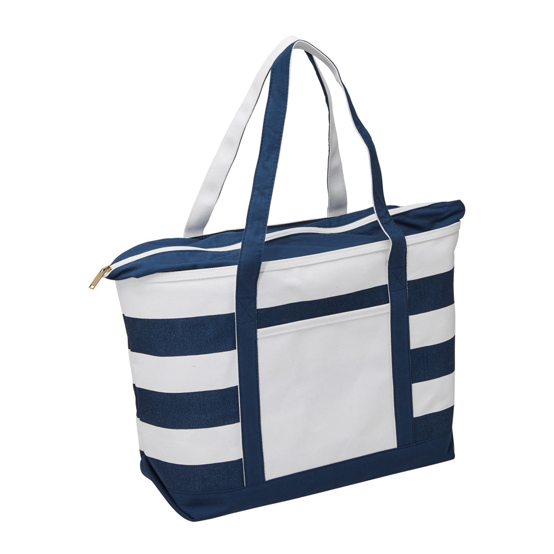 Legend The Premium Boat Tote Natural/Navy Tote Bags