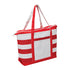 Legend The Premium Boat Tote Natural/Red Tote Bags
