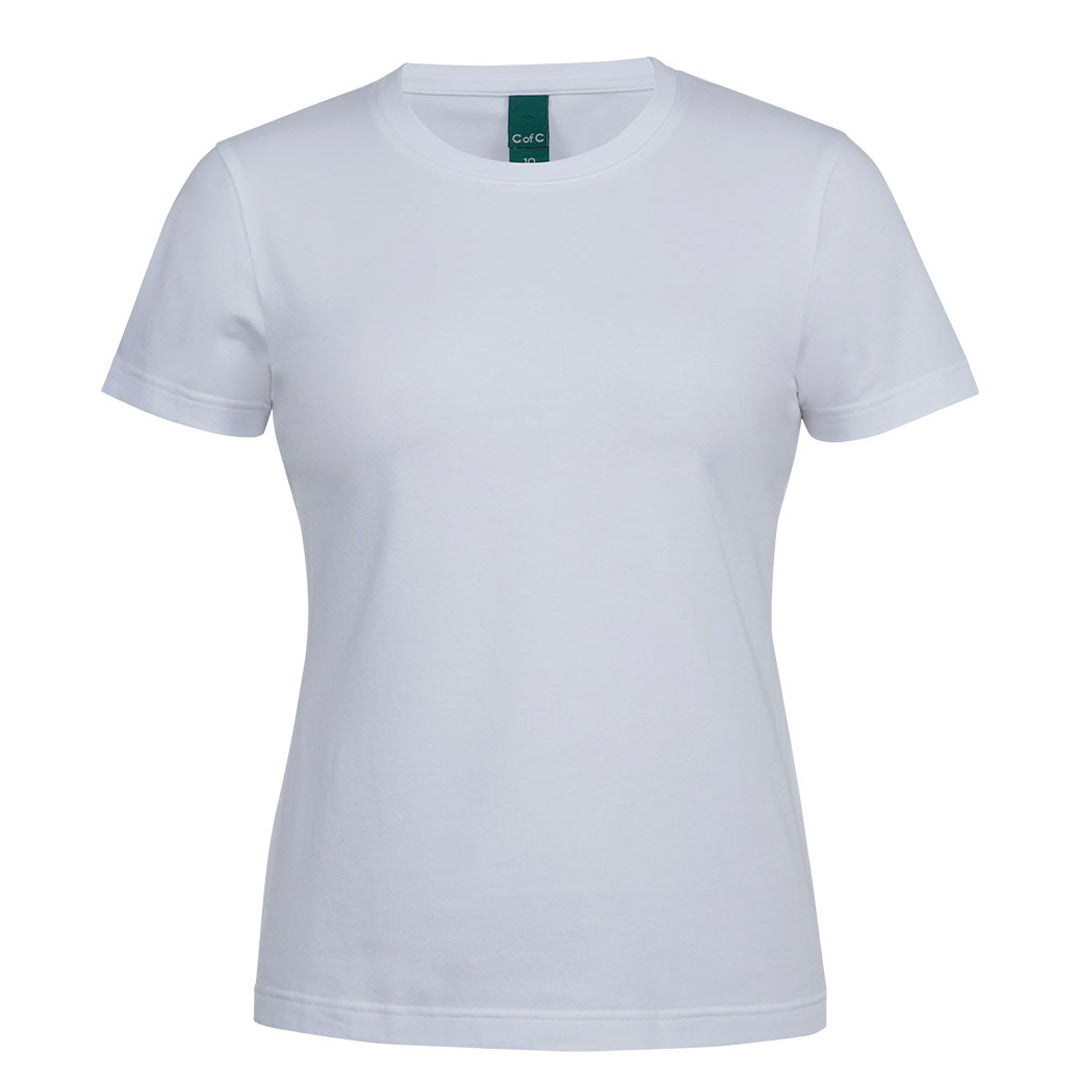 Jbs Wear The C of C Stretch Tee | Short Sleeve | Ladies White Shirts & Tops