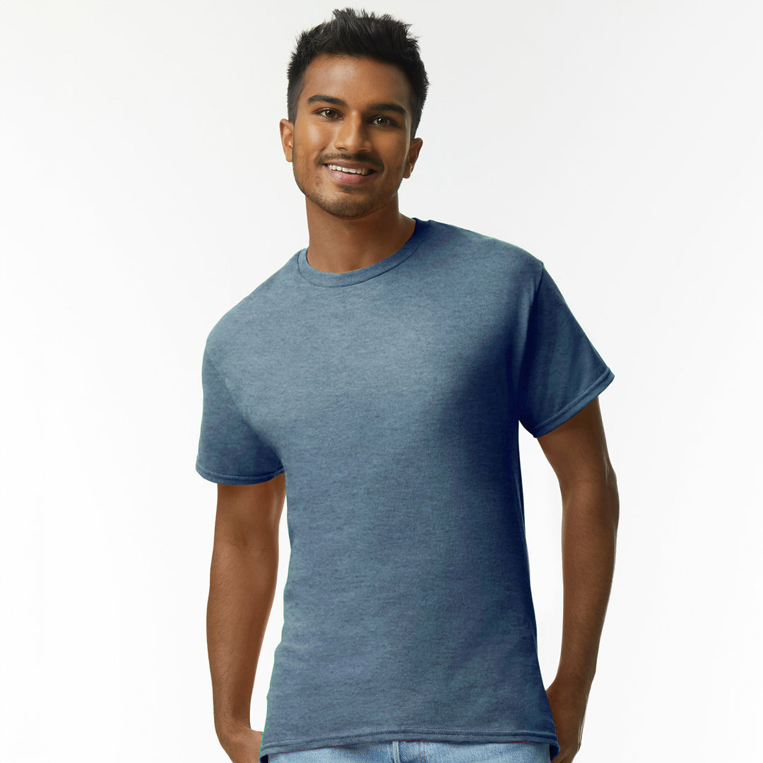 Gildan The Ultra Cotton Tee | Adults Heather Indigo Shirts & Tops