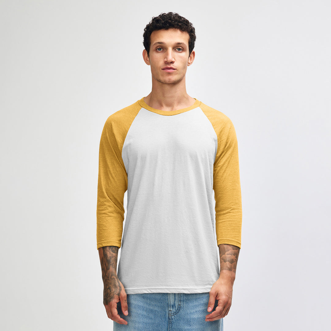 American Apparel The CVC Raglan Tee Shirt | Adults Mustard Shirts & Tops