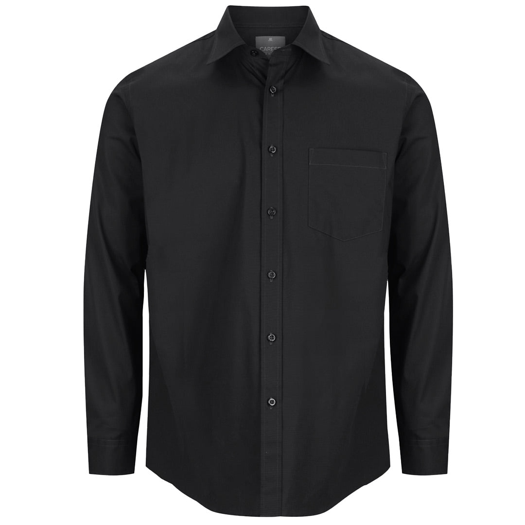 Gloweave The Classic Fit Olsen Shirt | Mens | Long Sleeve Black Shirts & Tops