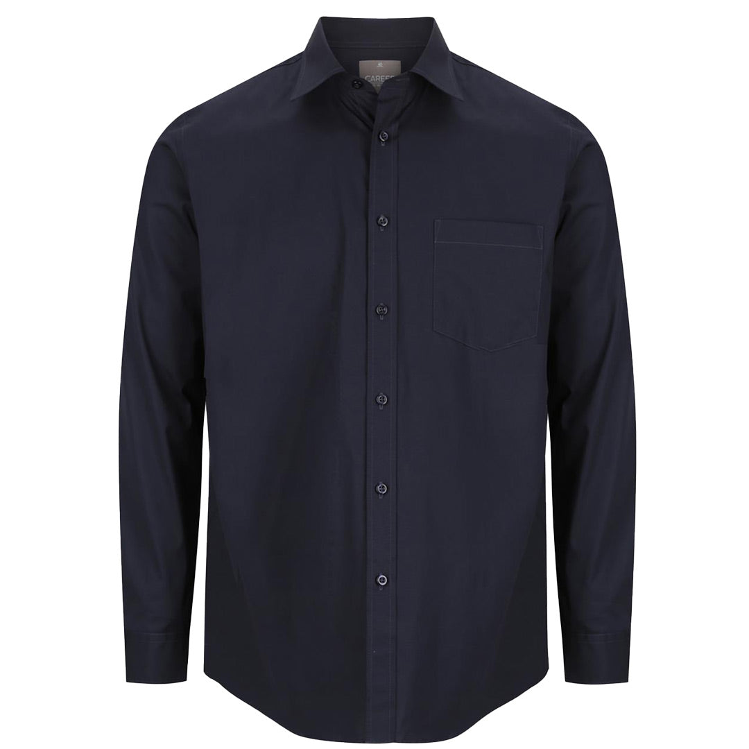 Gloweave The Classic Fit Olsen Shirt | Mens | Long Sleeve Navy Shirts & Tops