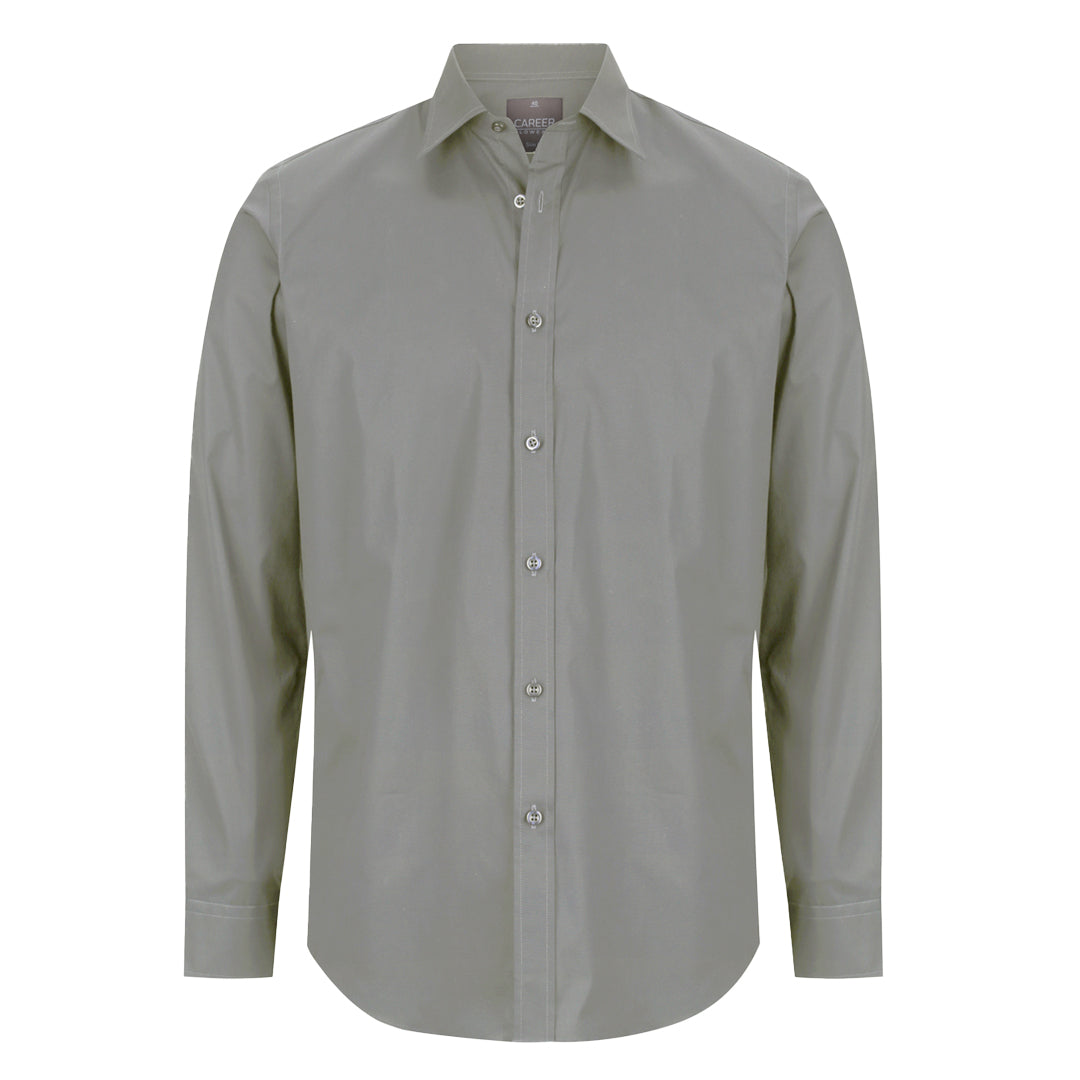 Gloweave The Slim Fit Olsen Shirt | Mens | Long Sleeve Moss Shirts & Tops