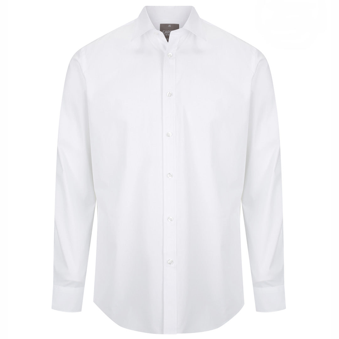 Gloweave The Slim Fit Olsen Shirt | Mens | Long Sleeve White Shirts & Tops