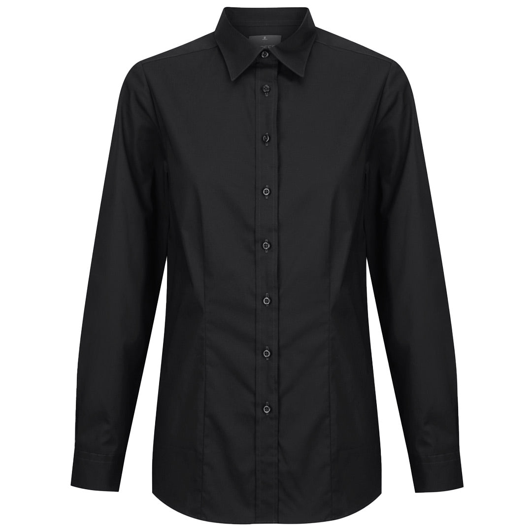 Gloweave The Olsen Shirt | Ladies | Long Sleeve Black Shirts & Tops